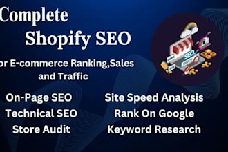 do technical seo, website audit, google search console and indexing shopify wp
