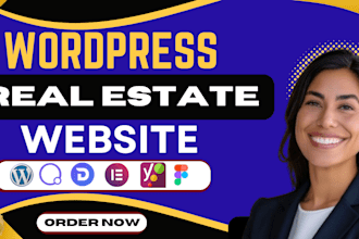 build custom wordpress real estate business website, idx mls, elementor, divi