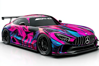 draw car wrap, car wrap design , truck design