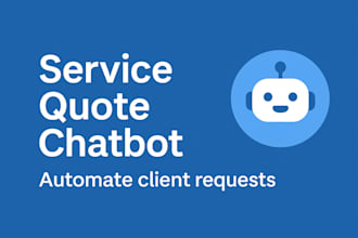 create a whatsapp chatbot to collect service requests and quote details