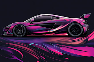make car wrap design and vehicle wrap design