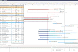 create a professional construction schedule in ms project