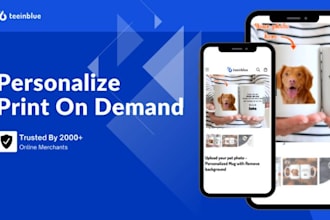 setup shopify print on demand store with teeinblue product personalizer zakeke
