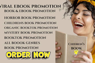 promote your mystery horror book children book market fiction book fantasy book