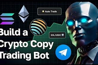 setup crypto bot for sol, eth, copy trade bot, pumpfun crypto bot, volume bot