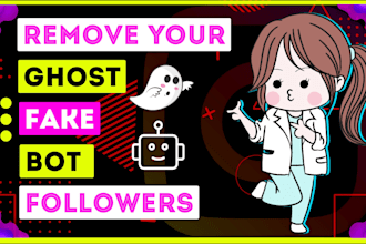 clean or remove bots and ghost followers from instagram kick twich