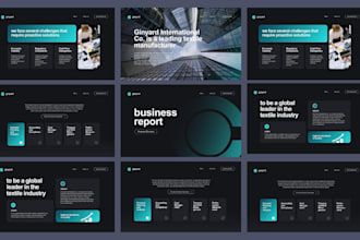 design professional powerpoint slides, pitch deck, and canva presentation
