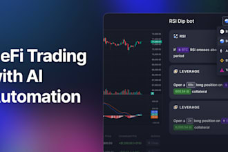 develop ai integrated smart contract for blockchain automation defi, and ai bot