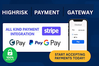 integrate highrisk stripe klarna crypto paystack braintree adyen payment gateway