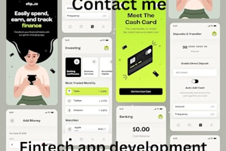 develop fintech app  money transfer app crypto wallet app neobank app loan app