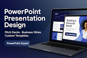 create powerpoint presentation design and pitch deck, powerpoint expert