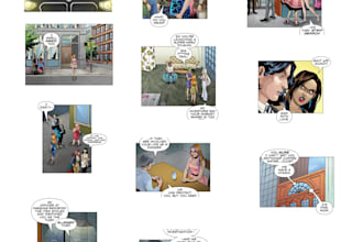 color your drawing or comic page