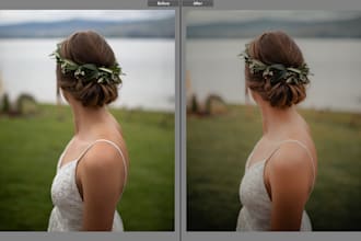 enhance and retouch your wedding photos beautifully