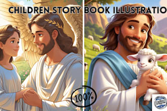 do stunning christian children story book, bible themed, picture books