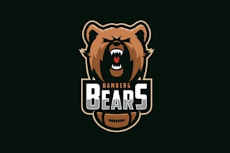 design american football club team logo