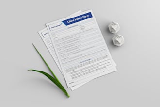 design your client intake form