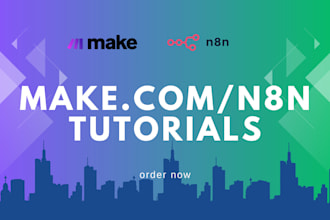 be your tutor teacher, teach tutorials in make com ai agent integromat ia n8n io