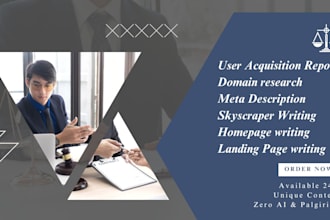 write skyscraper blogs, homepage copy and meta descriptions