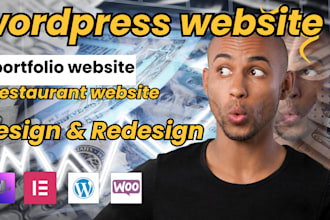 design or redesign your wordpress website portfolio and restaurant experts