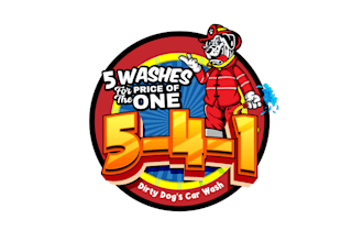 design treatment lockup car wash membership program logo