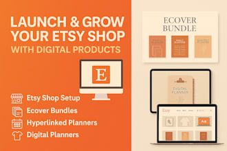 design etsy digital product etsy seo hyperlinked planner print on demand