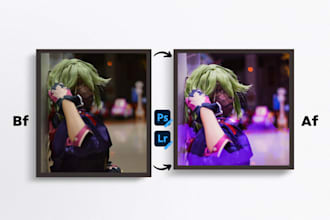 do some cosplay photo editing to materialize your vision