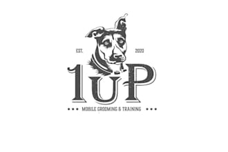 design vintage mobile dog grooming training logo