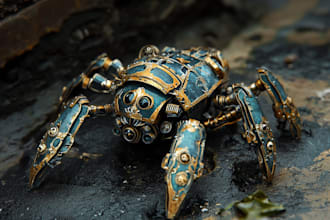 paint warhammer themed illustration