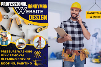 design handyman website contractor website home improvement construction website