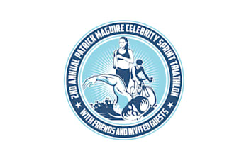 design world class celebrity sprint triathlon logo