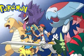 draw fakemon art you as the pokemon trainer pokemon art pixel art sprite sheet