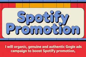 do professional spotify music promotion campaign streams and listener