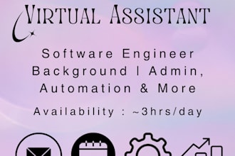 handle admin tasks and automation as your virtual assistant