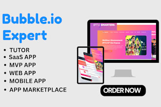 build responsive bubble io mvp design application lovable ai website bolt