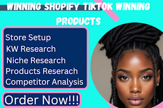 research winning products and professionally set up your dropshipping store