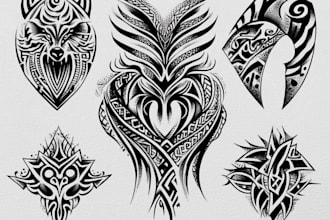 do a tribal tattoo design contact me before making an order