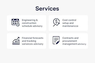 do project scheduling, cost control, contracts, and procurement