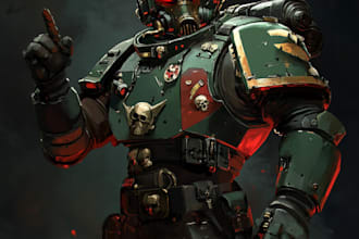make warhammer 40k character art