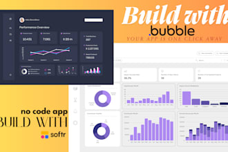 build your mvp, dashboard, or portal using bubble or softr
