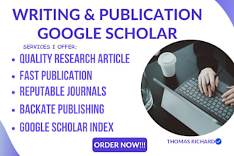 write and publish article in google scholar high peer reviewed indexed journal