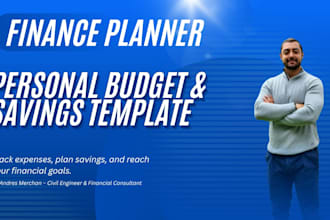 design a custom personal budget and savings plan in excel