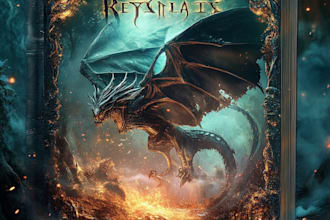 design best selling fantasy book cover for you