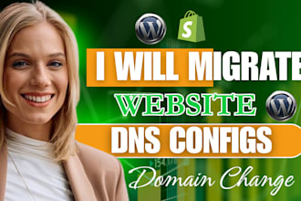 migrate or transfer wordpress website to new host, email, change domain name