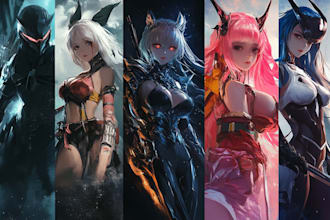 create realistic character and creature concept art