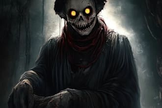 draw fantasy horror characters, creatures and landscapes