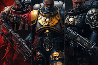 paint your favorite warhammer 40k character art