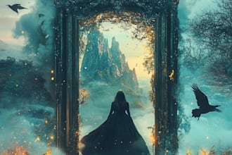 do fantasy book cover, thriller book cover design