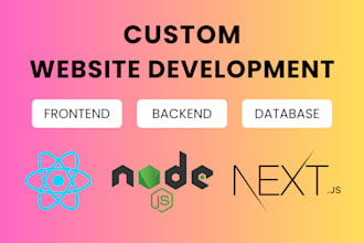 do full stack website development as mern stack, frontend, backend developer