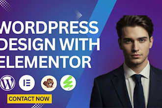 design redesign wordpress website using elementor, envato and beaver builder