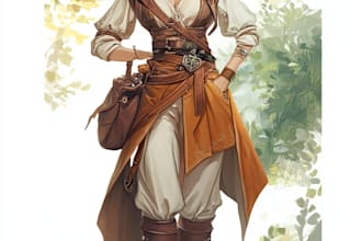 do fantasy concept art character portrait oil painting